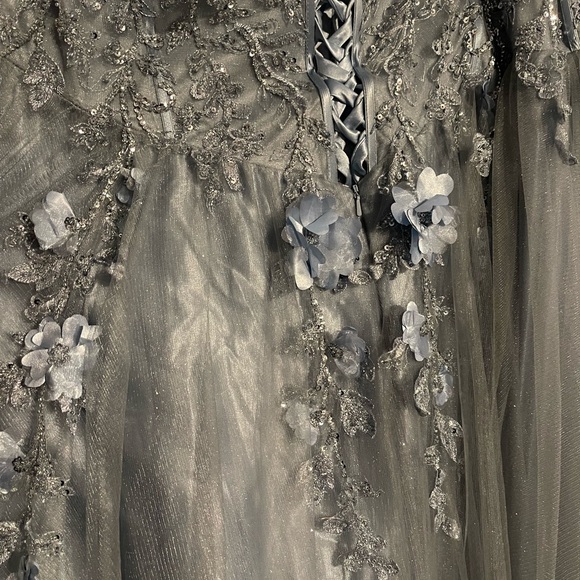 Cinderella baby blue glitter Dress - Picture 7 of 8